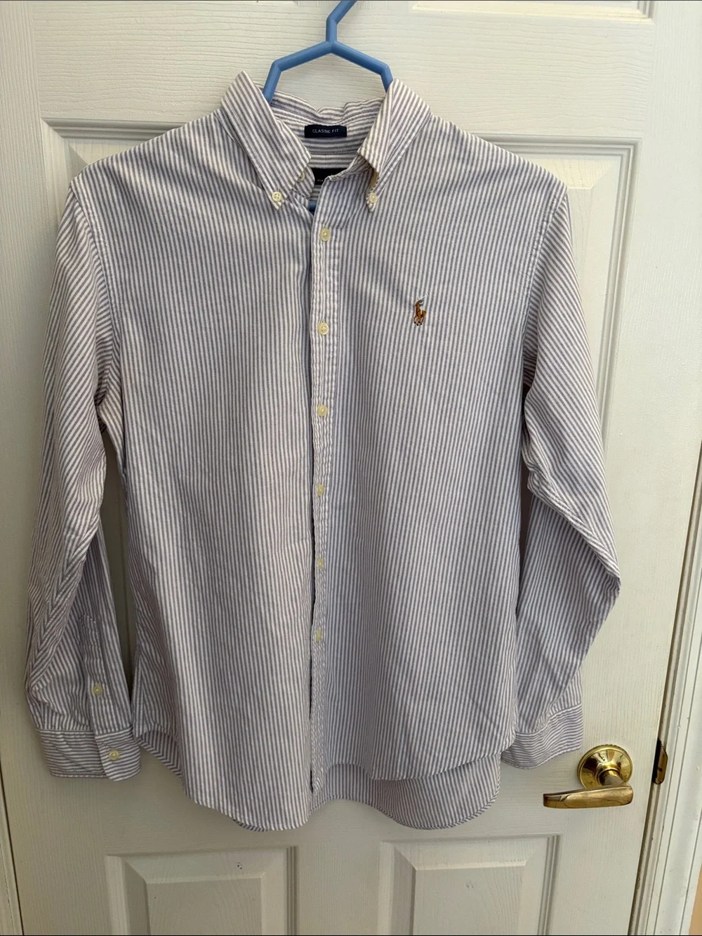 Ralph Lauren Boys Button-Down Shirts Pink, Blue, White Stripe size 12 lot of 3!